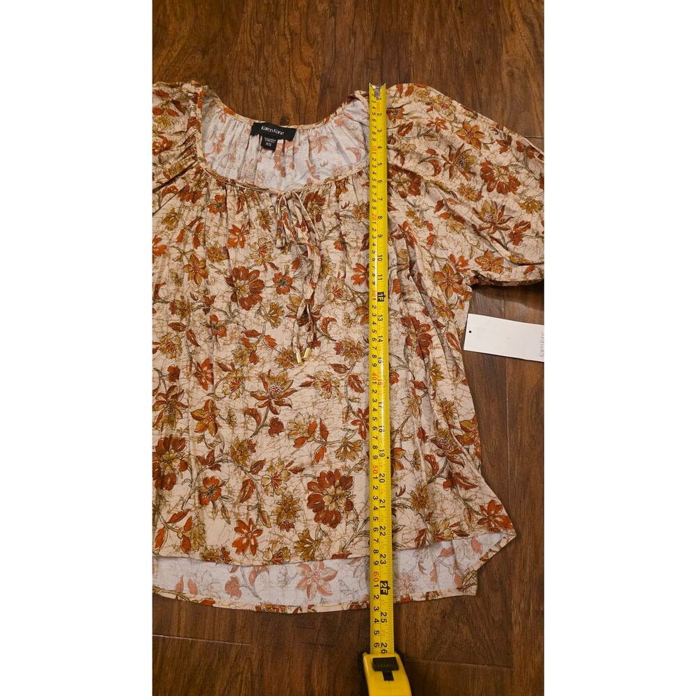 Nwt Karen Kane floral boho peasant blouse - Picture 6 of 6